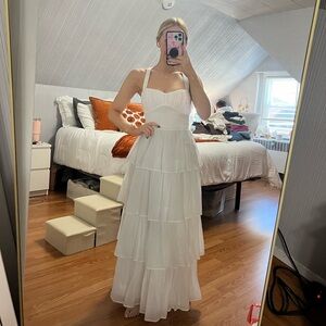 Abercrombie White maxi dress